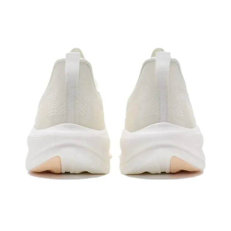 XTEP Cushioned Slip Resistant Abrasion Resistant Low Top Running Shoes Women's White Orange-4
