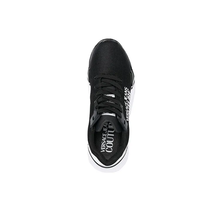 VERSACE JEANS Couture Versace Shock Absorbers Low Top Sports Casual Shoes Men's Black White-3