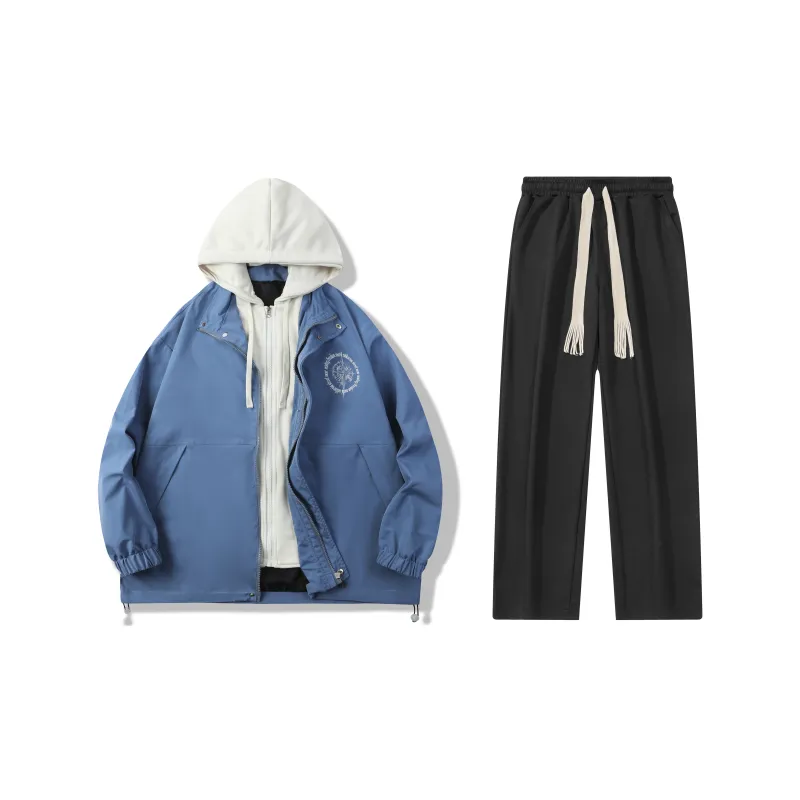 MISTEEZ Hooded Loose Fit Long-Sleeved Set Unisex-29
