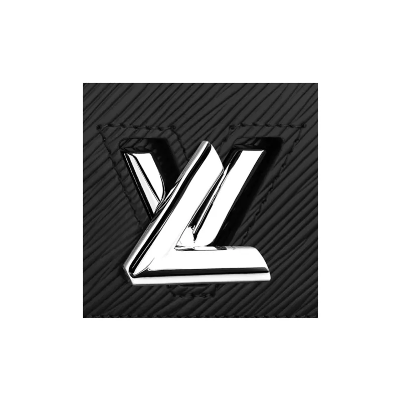 LOUIS VUITTON Compact Wallet Twist Epi Noir Black-4