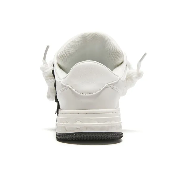BAIJINGFANG Stylish Skateboarding Shoes Men's White-4