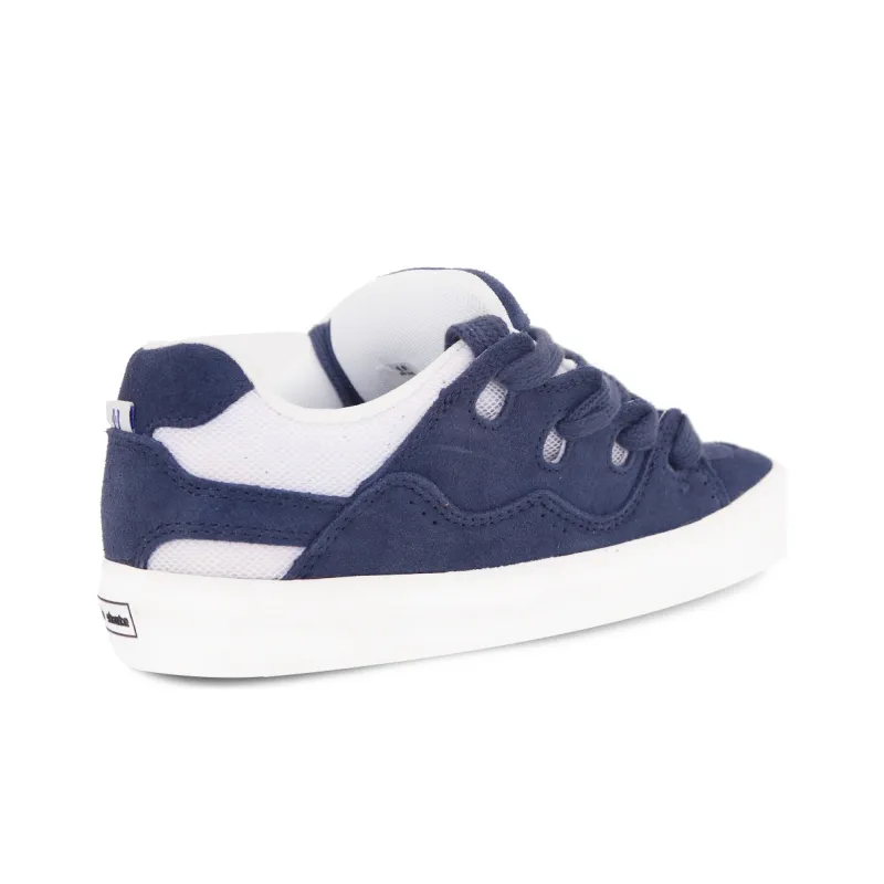Ollieskate Suede Anti Slip Wear Resistant Skateboard Shoes Unisex Dark Blue-3