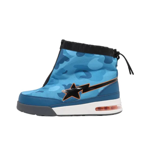 BAPE A BATHING APE Zip Road Sta Honeycomb Camo Blue