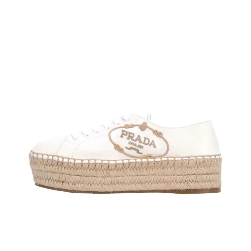 PRADA Shoes Espadrilles Women's Low-Top Off White