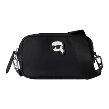 KARL LAGERFELD Polyurethane Camera Bag, Shoulder Bag, Crossbody Bag Women's Black