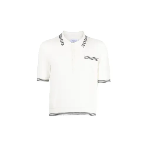 THOM BROWNE Polo Shirts Men White