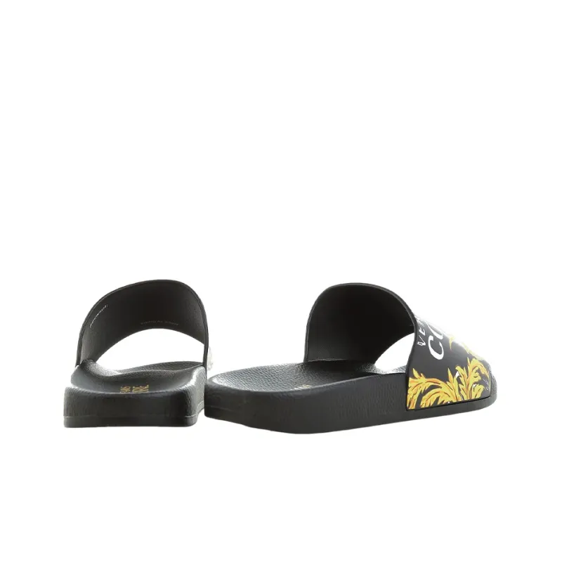 VERSACE JEANS COUTURE Chain Couture Moulded-footbed Slides-4