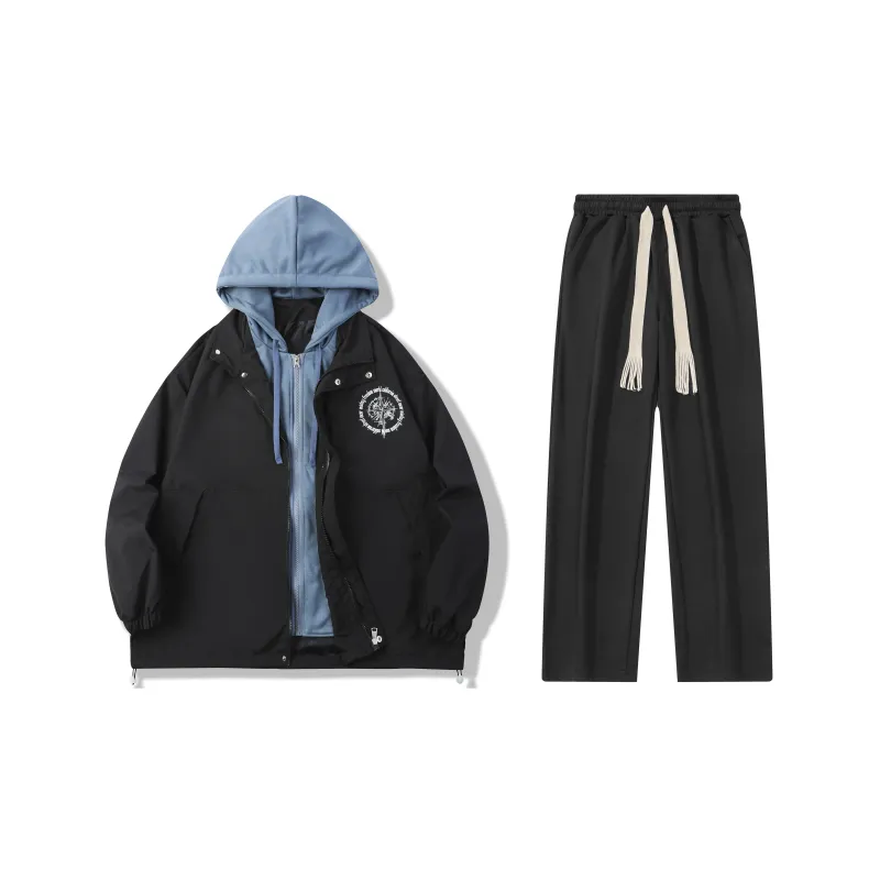MISTEEZ Hooded Loose Fit Long-Sleeved Set Unisex-12