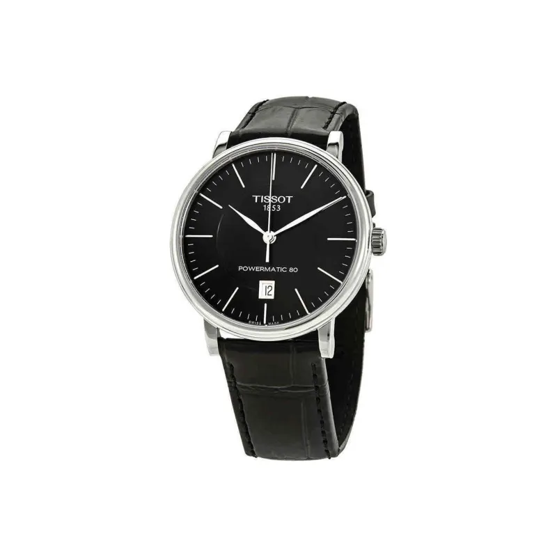 TISSOT Carson Elite Series Automatic Mechanical Movement Men's Watches Watch 40mm Black Dial Stainless Steel Case-2