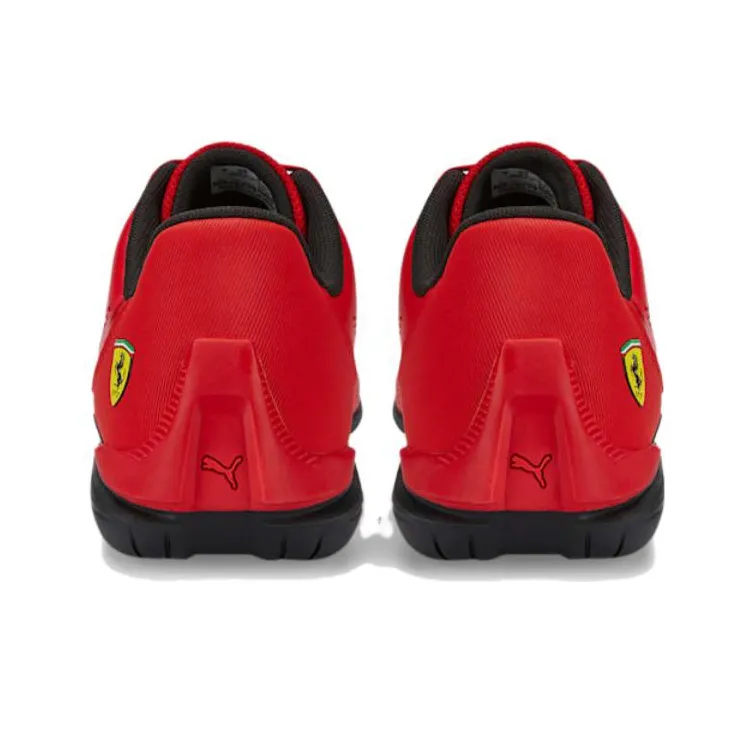 PUMA Ferrari Drift Cat 7 Cushioning Anti-Slip And Wear-Resistant Low-Top Soccer Shoes Unisex Black Red-4