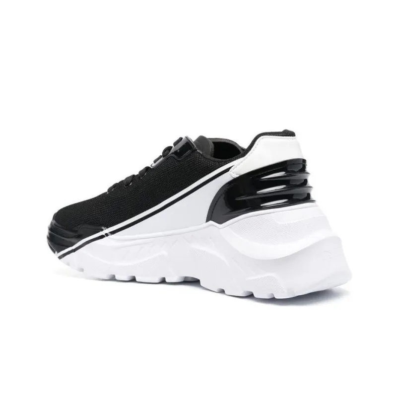 VERSACE JEANS Couture Versace Shock Absorbers Low Top Sports Casual Shoes Men's Black White-4