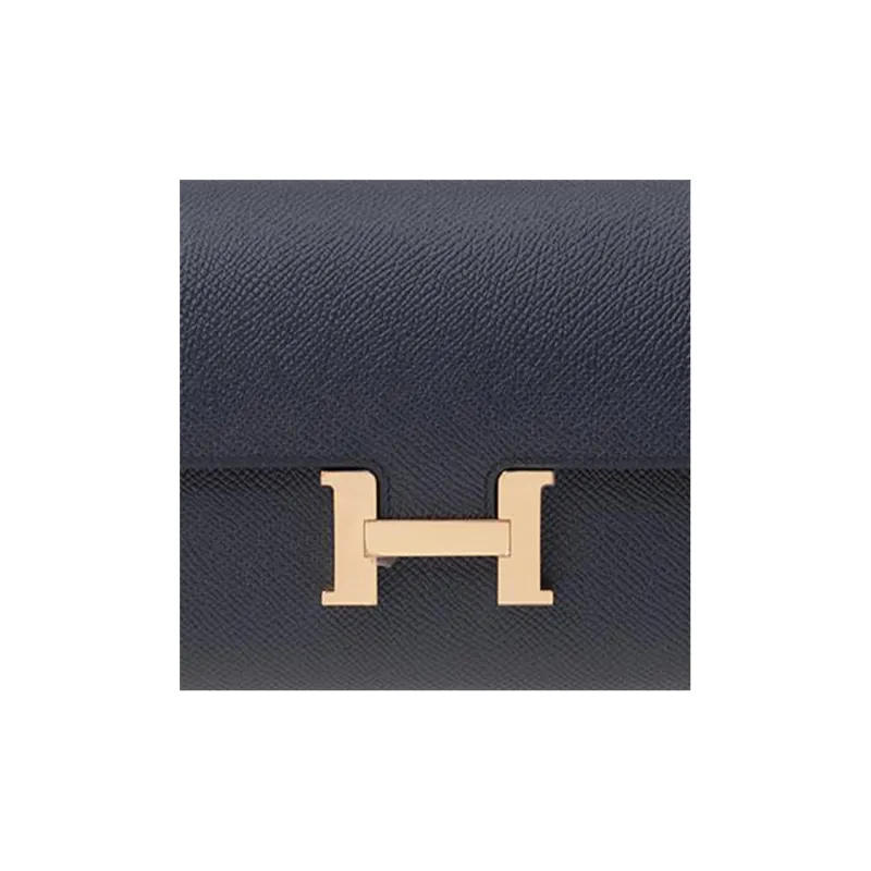 HERMES Epsom Leather Wallet, Shoulder Bag, Crossbody Bag Regular Women's Bleu Indigo-1