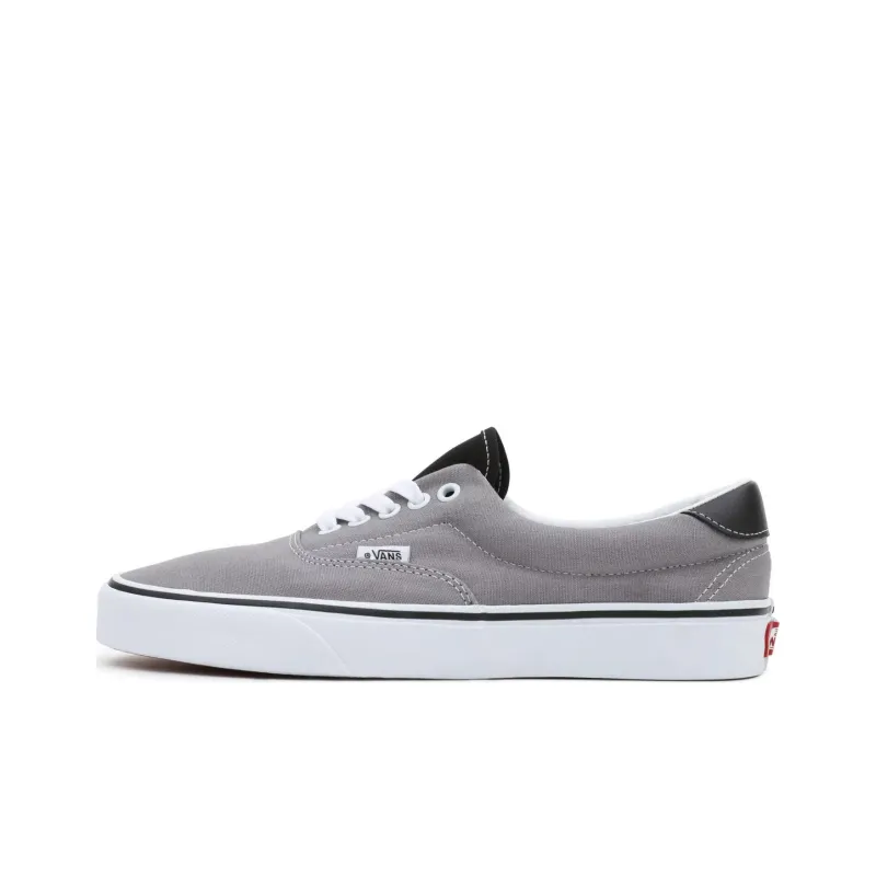 Vans Era 59 Paisley Anti Slip Wear Resistant Low Top Skateboard Shoes Unisex Gray White-0