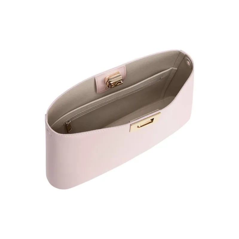 Furla 1927 Collection Calfskin With Canvas Jelly Bag Crossbody Bag Shoulder Bag Women's Cherry Blossom Pink-4