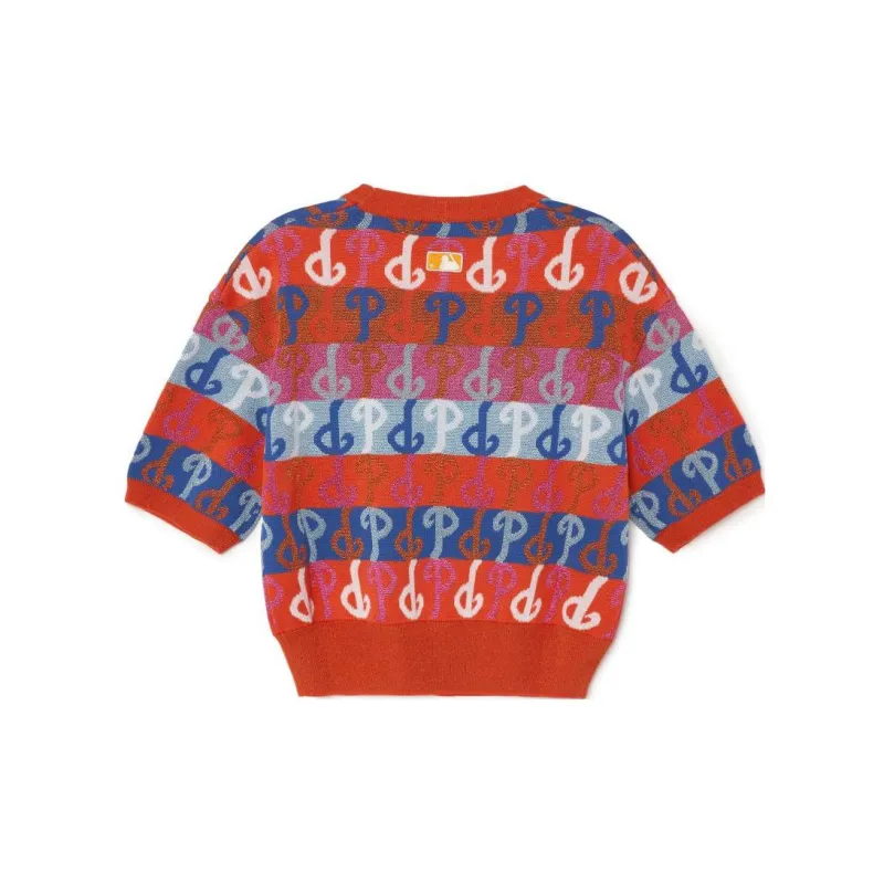 MLB Philadelphia Philadelphia Team Knitwear Women's Red-1