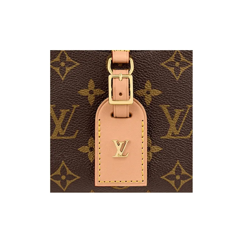 LOUIS VUITTON Deauville Cow Leather Shoulder Bag, Crossbody Bag Mini Women's Brown-4