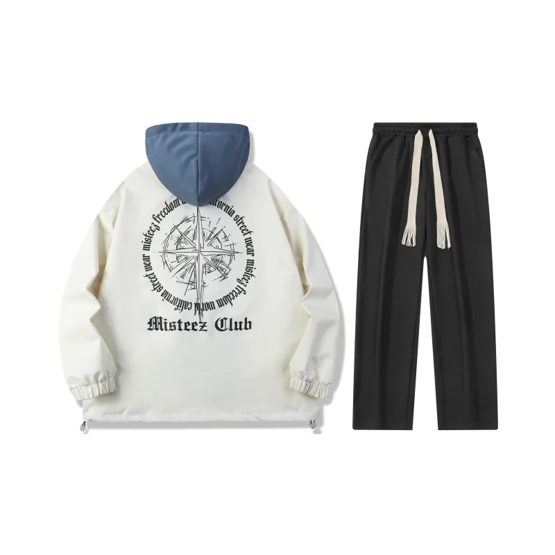 MISTEEZ Hooded Loose Fit Long-Sleeved Set Unisex-14