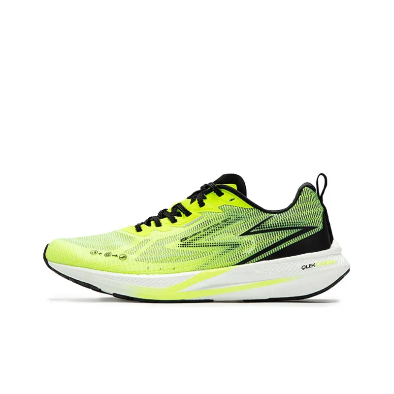 361° CQT MIRO Cushioned Slip Resistant Abrasion Resistant Low Top Running Shoes Men's Yellow-0