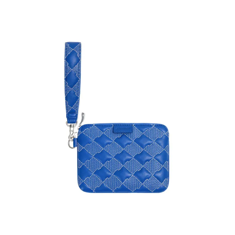 ADER ERROR Lambskin Coin Purse Handbag Clutch Small Size Unisex Blue-0