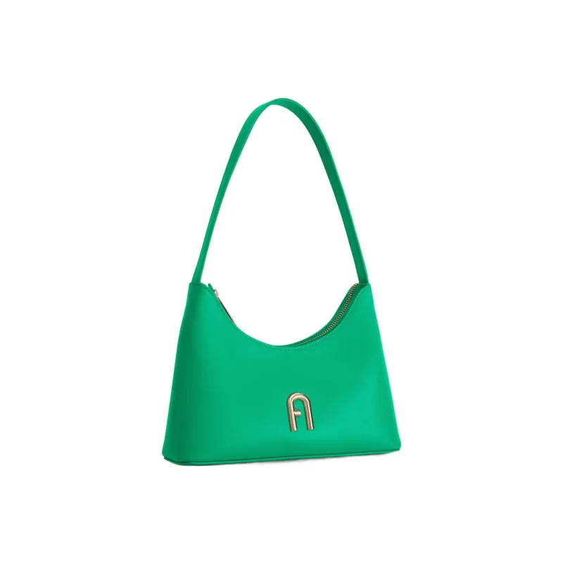 Furla Diamante Calfskin Shoulder Bag Handbag Shoulder Bag Women's Green-1