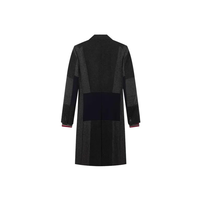 Valentino Patchwork Single Breasted Coat-1