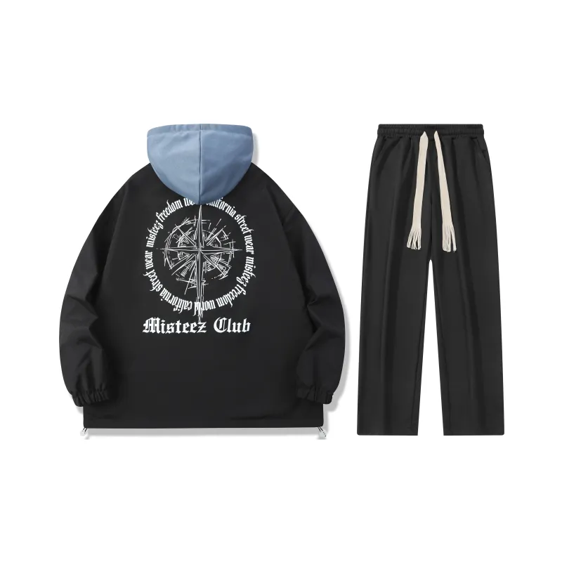 MISTEEZ Hooded Loose Fit Long-Sleeved Set Unisex-11