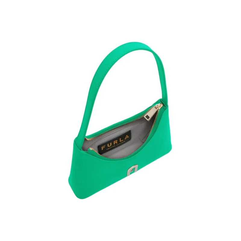 Furla Diamante Calfskin Shoulder Bag Handbag Shoulder Bag Women's Green-3