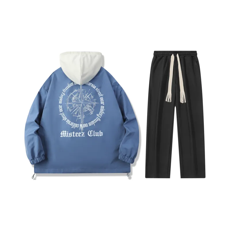 MISTEEZ Hooded Loose Fit Long-Sleeved Set Unisex-28