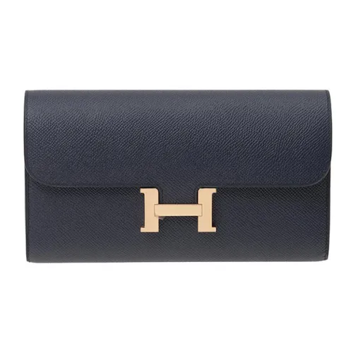 HERMES Constance Long Wallet Crossbody Bags