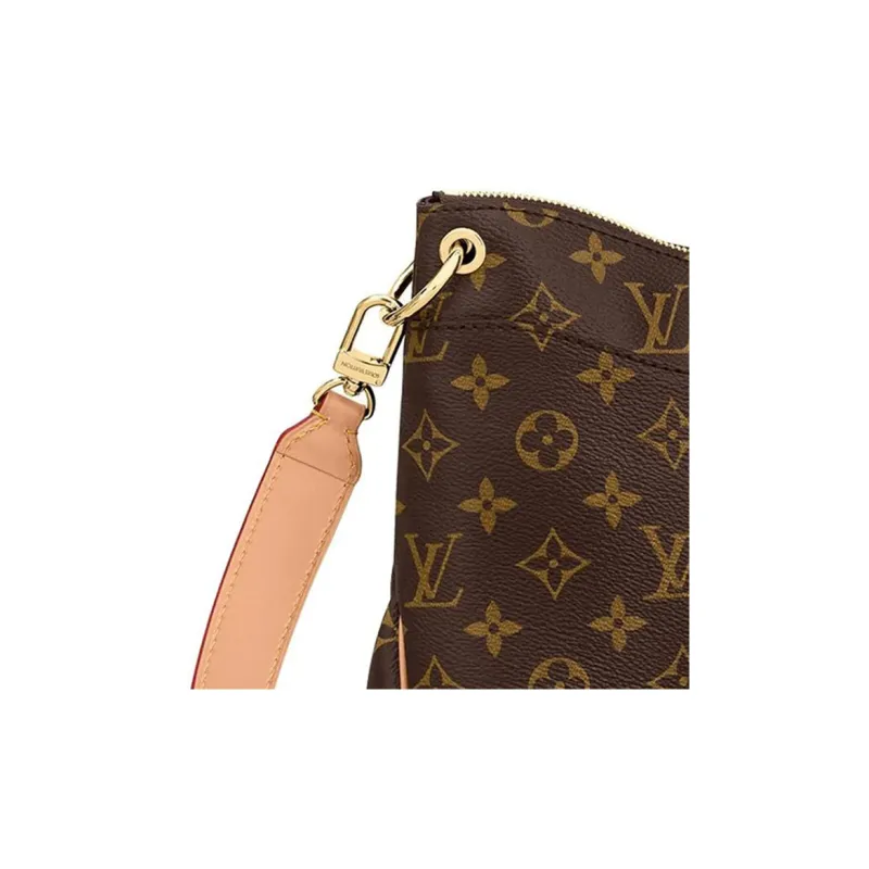 LOUIS VUITTON Odeon Canvas Handbag, Shoulder Bag, Crossbody Bag Trumpets Women's Brown-3