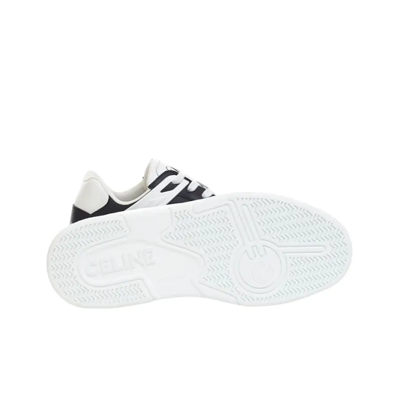 CELINE Low Top Stylish Skateboarding Shoes Men's White Black-4
