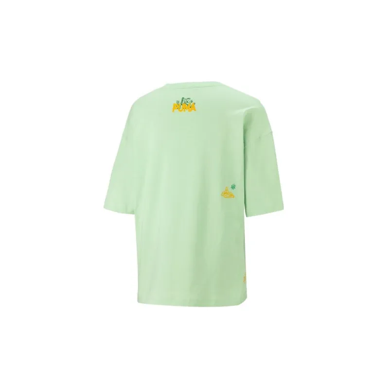 PUMA T Shirt Women's Mint Green-1