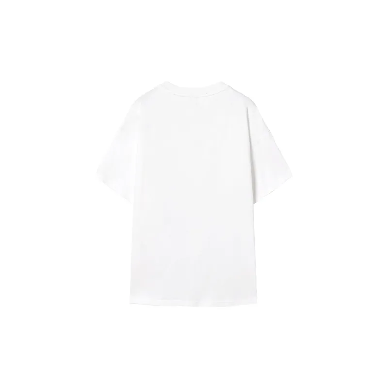 SEENFAAN Moz-Cap Joint T-Shirts Unisex White-1