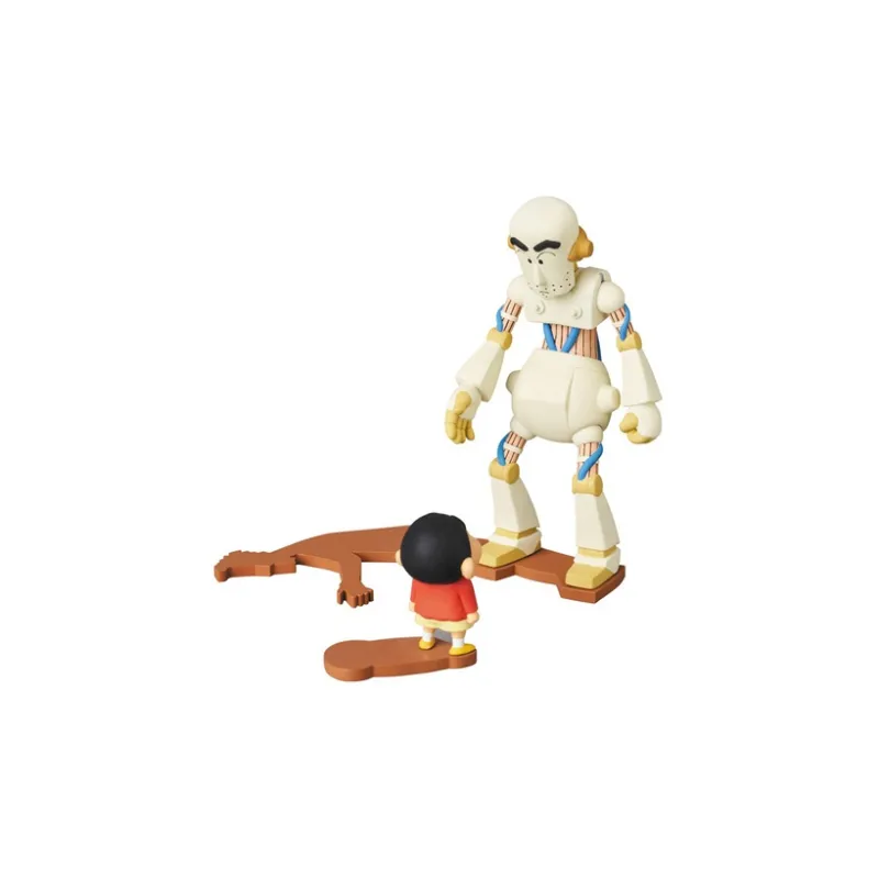 Medicom Toy Crayon Shin Chan Collection 4 Shinnosuke Nohara UDF Number 676 Robot Dad & Little Xin Scale Figures 9.5cm-1