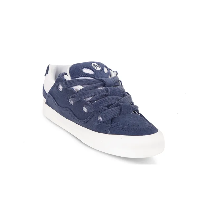 Ollieskate Suede Anti Slip Wear Resistant Skateboard Shoes Unisex Dark Blue-2