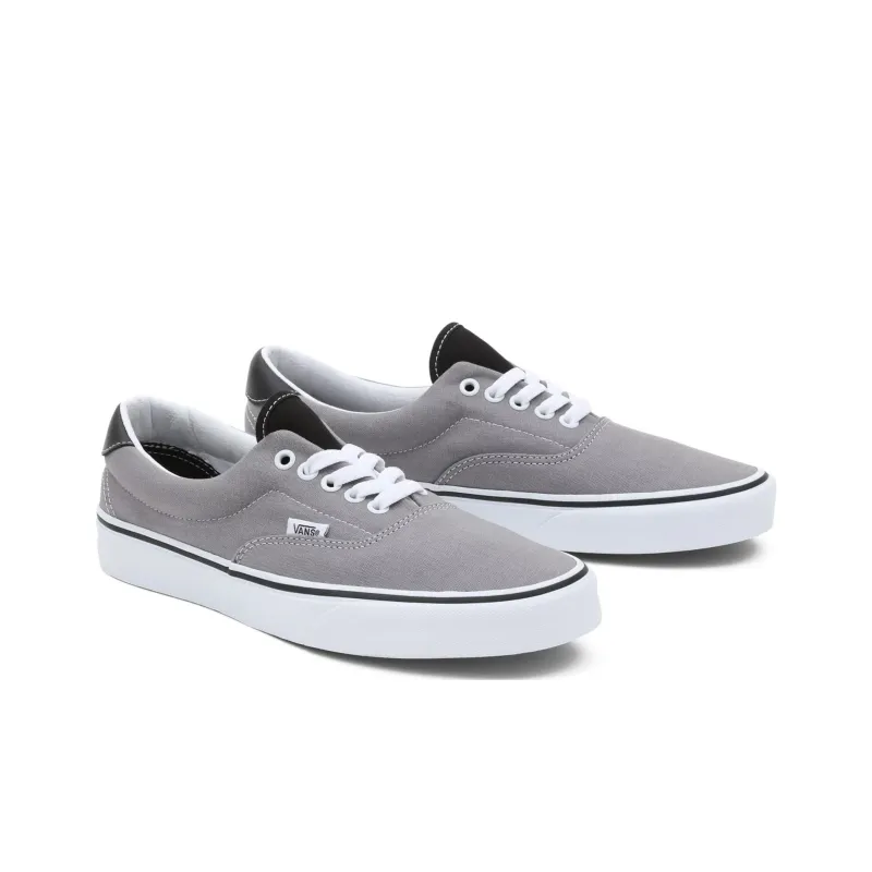 Vans Era 59 Paisley Anti Slip Wear Resistant Low Top Skateboard Shoes Unisex Gray White-2