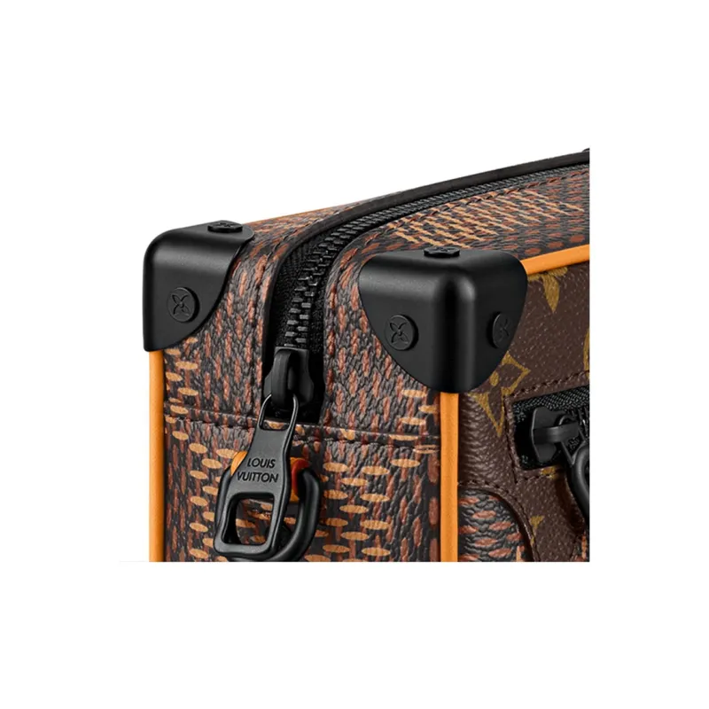 LOUIS VUITTON X Nigo Soft Trunk Damier Ebene Giant Mini Brown-4