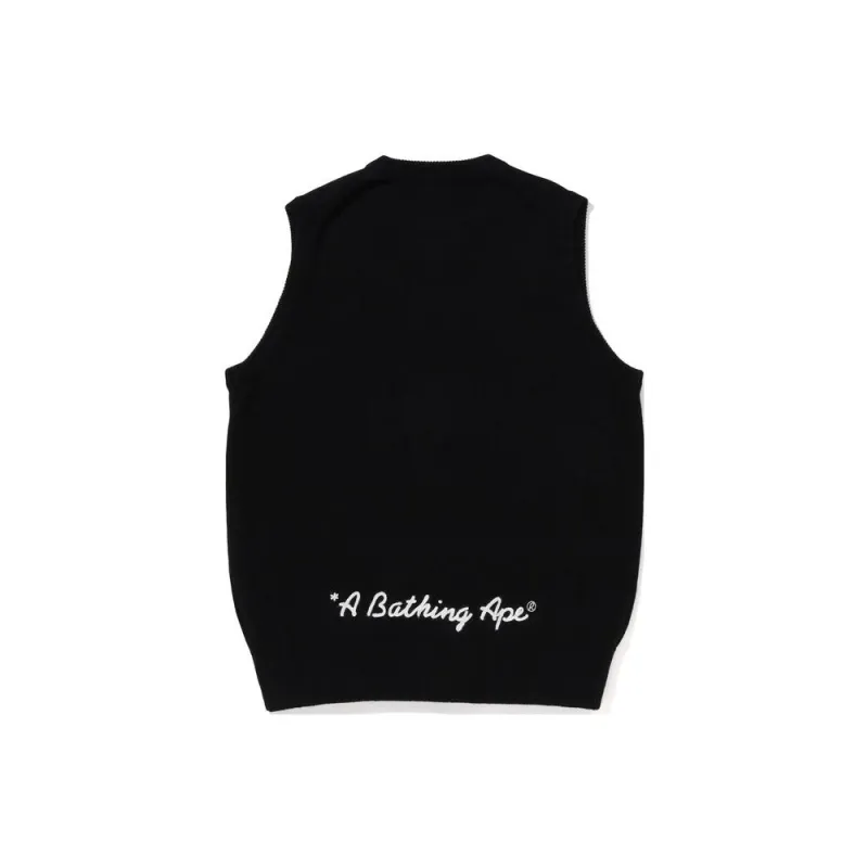 Bape Ape Head One Point Knit Vest-1