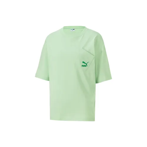 PUMA T-Shirts Women's Mint Green