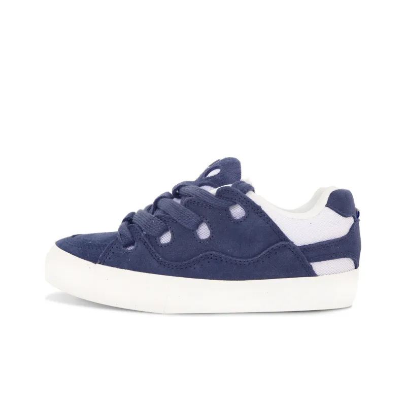 Ollieskate Suede Anti Slip Wear Resistant Skateboard Shoes Unisex Dark Blue-0