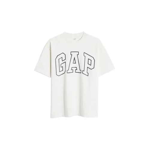 GAP T-Shirts Unisex Gray White