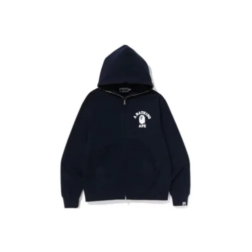 BAPE College Relaxed Fit Full Zip Hoodie SS23 