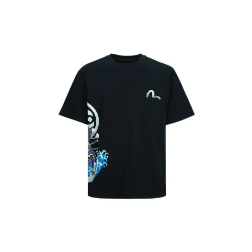 EVISU T-Shirts Men Black