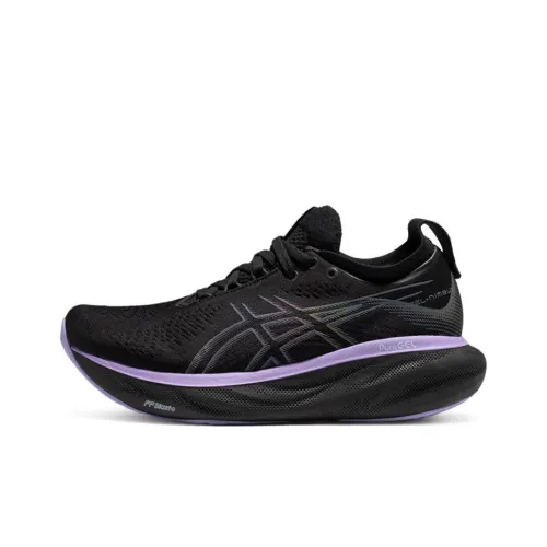 Asics GEL-Nimbus 25 Running Shoes Women's Low-Top Black/Purple