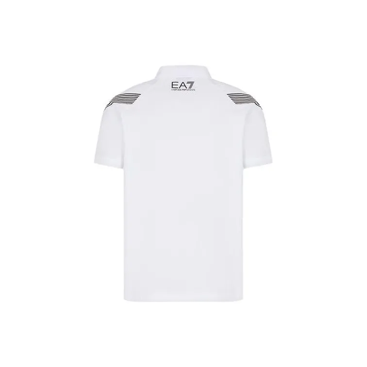 EMPORIO ARMANI EA7 SS23 Polo Shirt Men's White-1