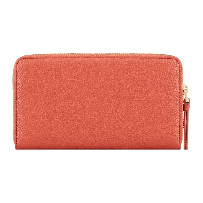 EMPORIO ARMANI MyEA Sheepskin Wallet Women's Orange Red-1