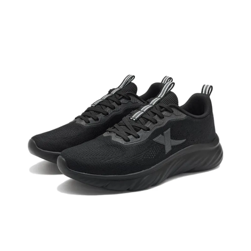 XTEP Anti Slip And Wear Resistant Breathable Low Top Running Shoes Men's Black-1