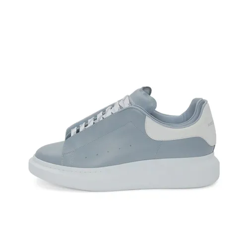 Alexander McQueen Casual Shoes Men Low-Top Blue Gray