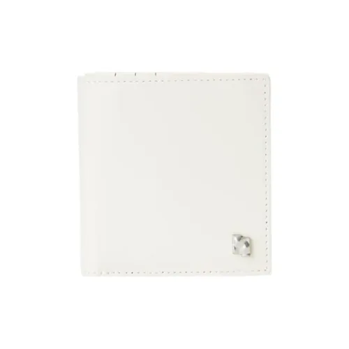 ADER ERROR Sheepskin Cropped Card Holder Clutch Wallet Unisex White