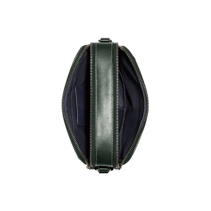 COACH Graham Cow Leather Camera Bag, Shoulder Bag, Crossbody Bag Medium Size Women's Amazon Green & Black-5